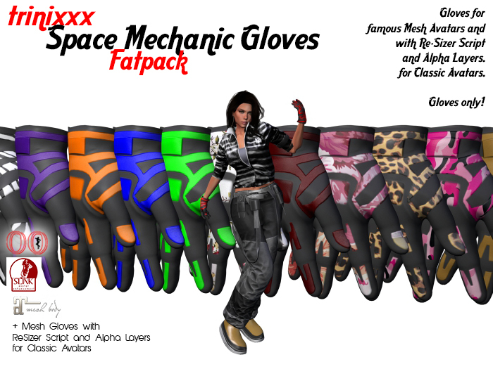 trinixxx Space Mechanic Gloves FATPACK