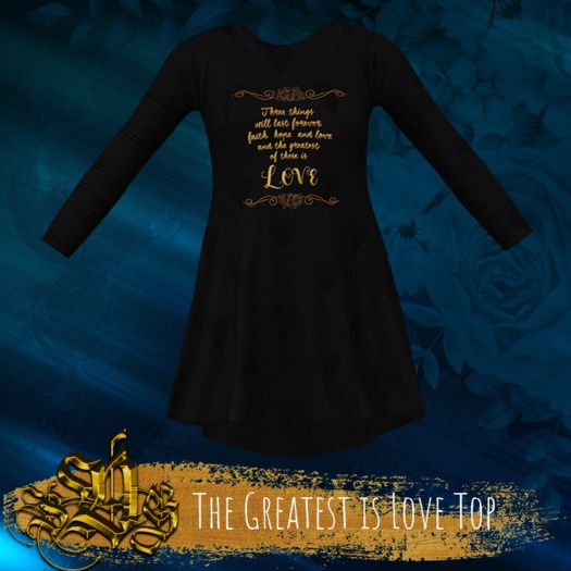The Greatest is Love - Top - Black