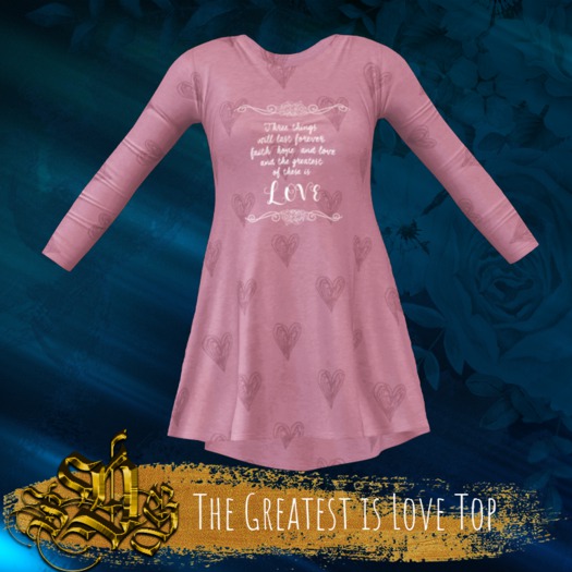 The Greatest is Love - Top - Pink