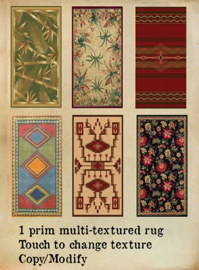 Second Life Marketplace - Square multi-textured rug