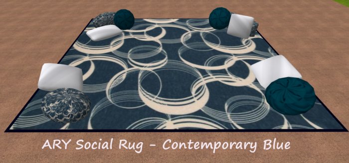 ARY Social Rug - Contemporay Blue