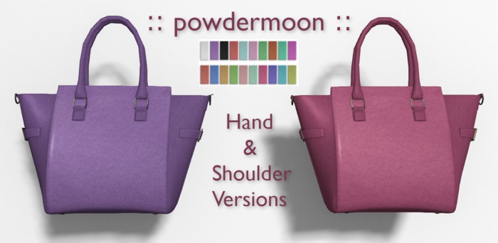 powdermoon - Leather Satchel Handbag DEMO With HUD