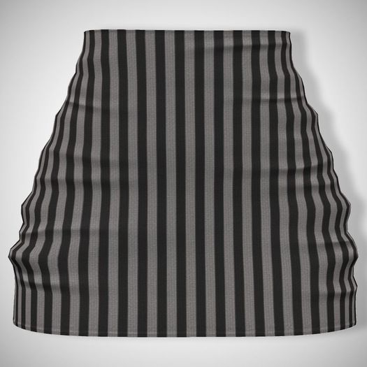 ChicModa // Zoe Skirt // BLACK STRIPE