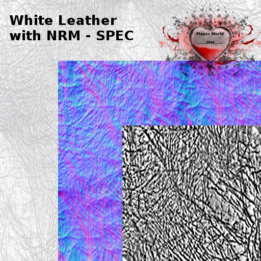 [ML] White Leather Texture 3D Gift (Box)