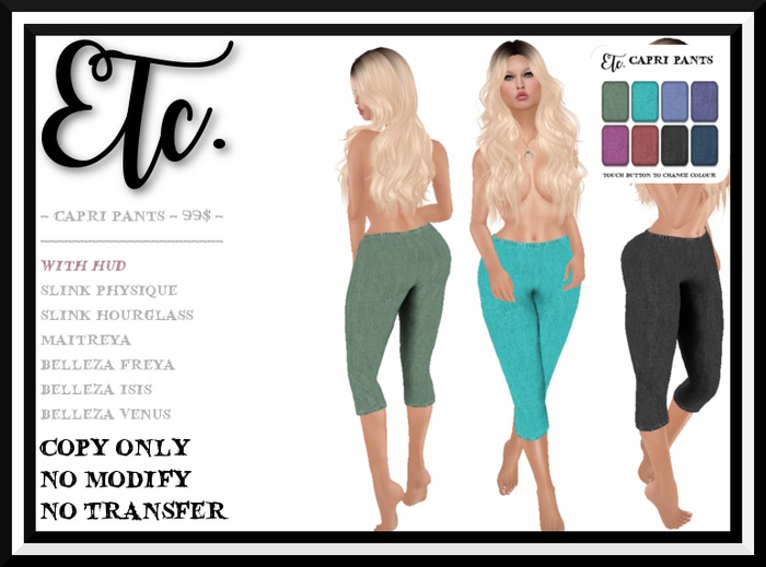 Etc. Capri Pants