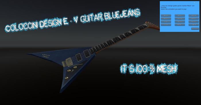 Coloccini mesh v guitar blue jeans (boxed)