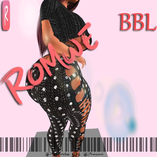 ROMWE DIAMOND DENIM BLACK BBL 