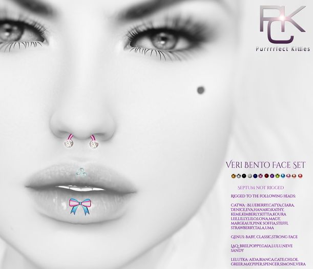 *PKC* Veri Bento Face Piercing Set