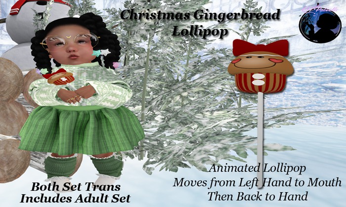 {QTP} Christmas Gingerbread Lollipop