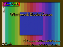 !Kushi! WhiteworkBlocksCOTTON Textures -WearToUnpack