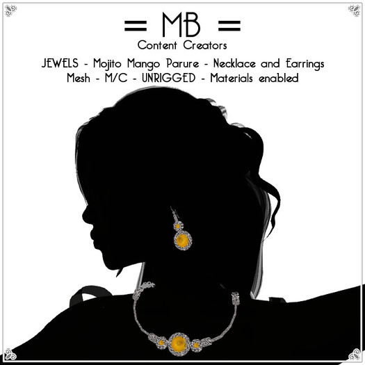 = MB = BOX JEWELS - Mango Mojito PARURE