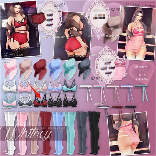 {le fil casse} Whitney Collection Bra Maitreya Red