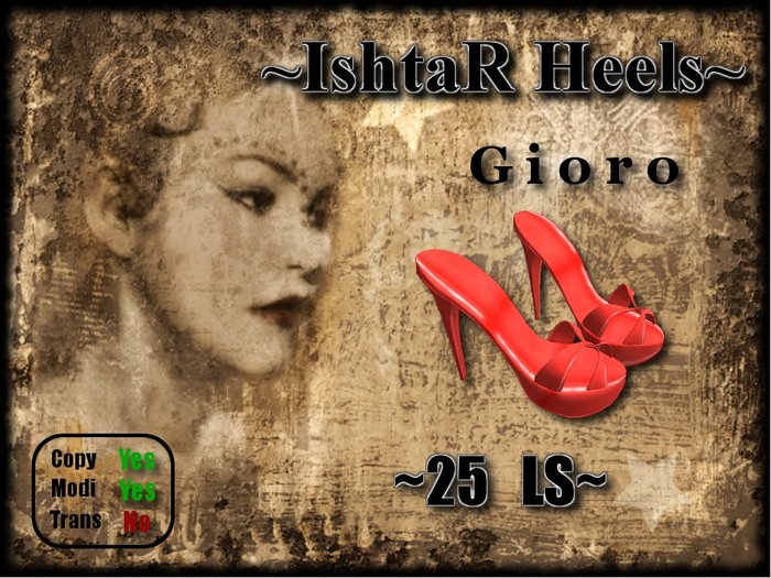 ~IshtaR Heels~ Gioro Red Lether