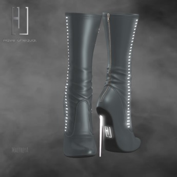 Second Life Marketplace - [HU] Zoe Boots_Gray Flash_Maitreya_bag