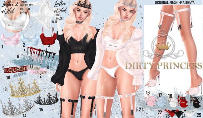 DIRTY PRINCESS- Yas Queen Princess Choker  - 10 COMMON