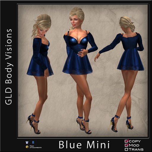 GLD Dress Blue Mini