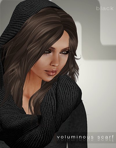 Maitreya Voluminous Scarf * Black