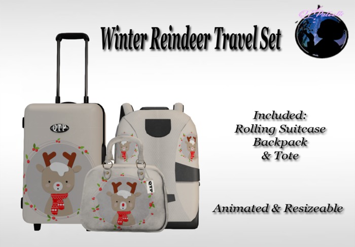 {QTP} Winter Reindeer Travel Set [WEAR TO UNPACK]