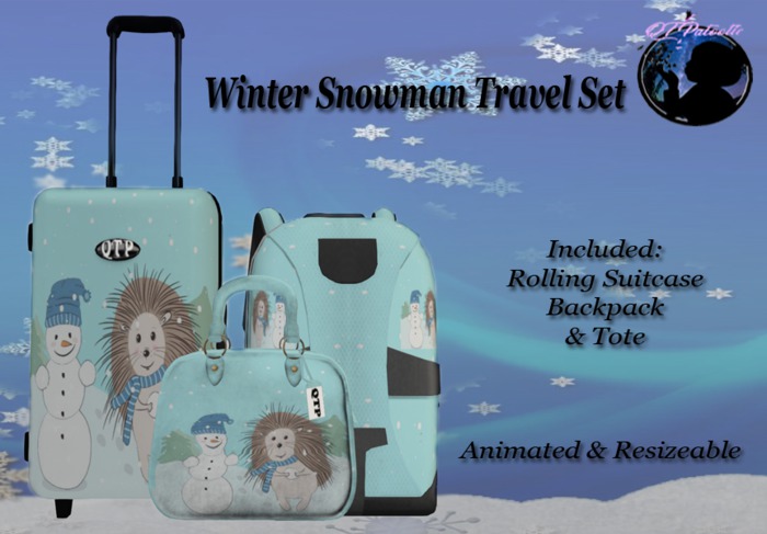 {QTP} Winter Snowman Travel Set [WEAR TO UNPACK]