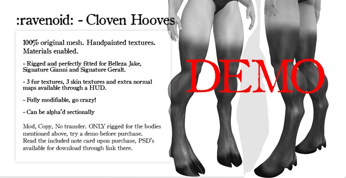 :ravenoid: - Cloven Hooves DEMO (For S. Gianni/Geralt, B. Jake)