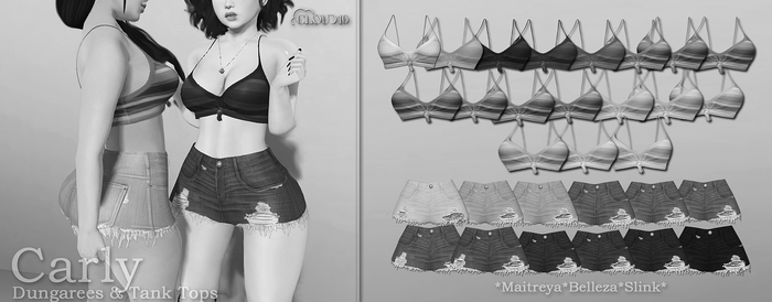 CLoUD10 - Carly Tank Top & Dungaree  -  DEMO(BOX) ADD ME