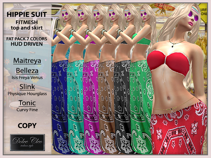 !!OUTLET!! HIPPIE TOP AND MAXISKIRT [FAT PACK]