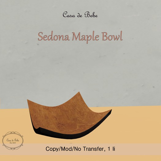 {CdB} Sedona Maple Bowl