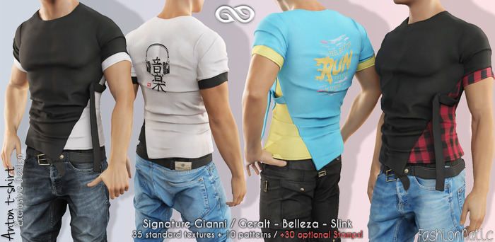FashionNatic -Anton Top Fatpack - Slink, Signature Gianni + Geralt, Belleza Jake