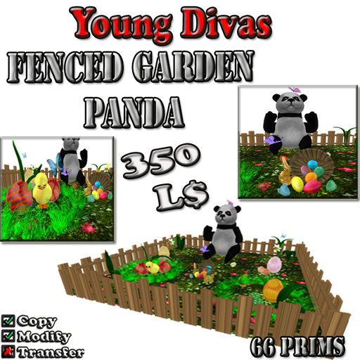 Fenced Garden Panda