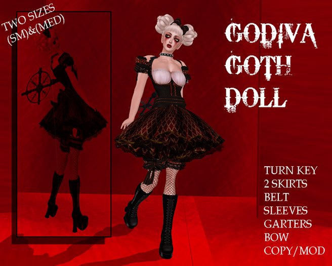...~L&S~Godiva Goth doll_gothic_Halloween_punk