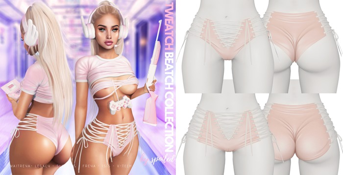 Spoiled - Tweatch Beatch Shorts Nude *Updated* for LaraX,Reborn,Phatpussy,Legacy,Kupra,Jelly Belly & More