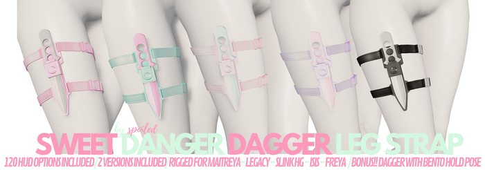 Spoiled - Sweet Danger Dagger Legstrap Fatpack