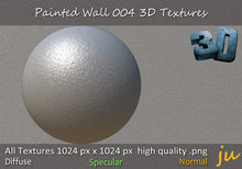 JU Painted Wall 004 3D Textures Full Perm