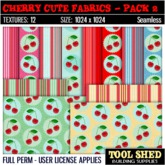 Tool Shed - Cherry Cute Fabrics - Pack 2