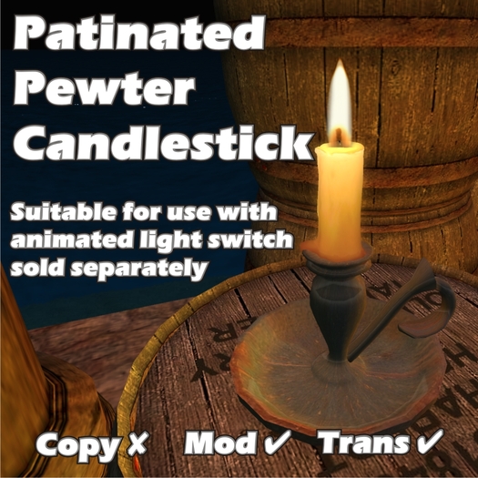 Patinated Candlestick