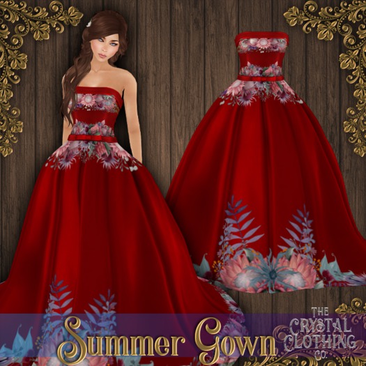 [CC Co.] Summer - Gown -  Ruby