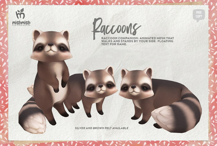 MishMish - Raccoon Companion - Silver [Boxed]