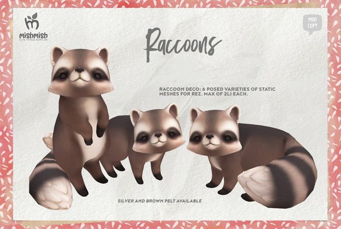MishMish - Raccoon Deco - Brown [Boxed]