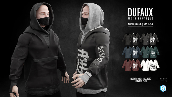 DUFAUX - takeshi hoodie - FATPACK