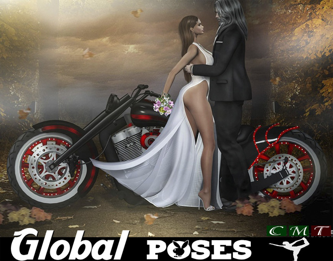 .:GB POSES 237:. Wedding Biker 05