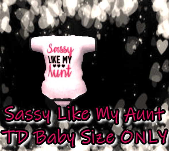 *KidTastrophe*Sassy Like My Aunt Onesie>BOXED<