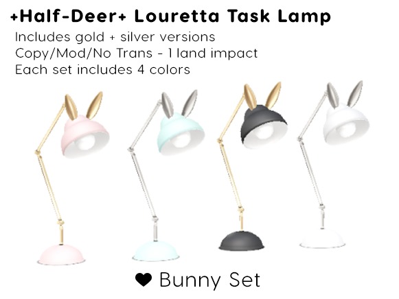 +Half-Deer+ Louretta Task Lamp [Bunny Set]