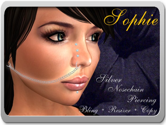 *NC* SOPHIE Silver Nosechain Piercing(BOX)