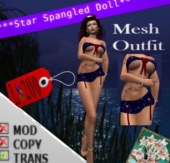 Star Spangled Doll Bagged (Wear to Unpack)