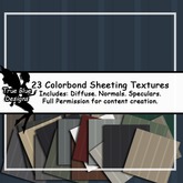 *True Blue Designs* Colorbond Sheeting Textures