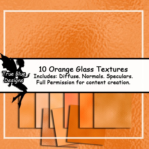 *True Blue Designs* Orange Glass Textures