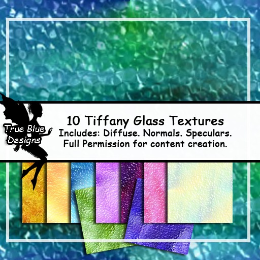*True Blue Designs* Tiffany Glass Textures
