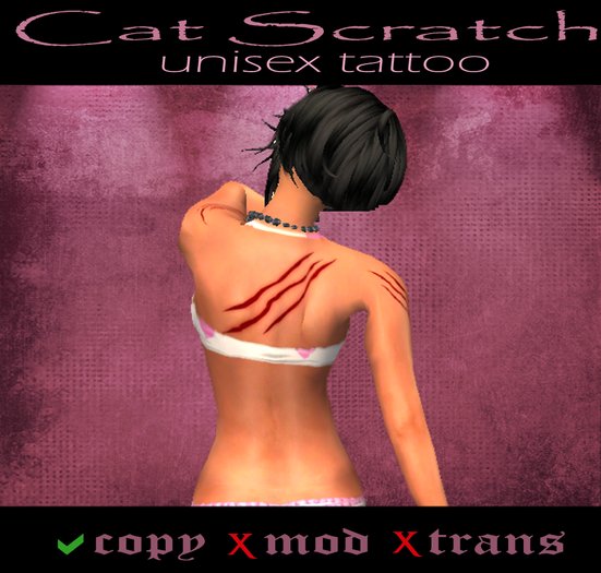 CAT SCRATCH - full body tattoo