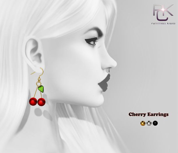 *PKC* Cherry Earrings