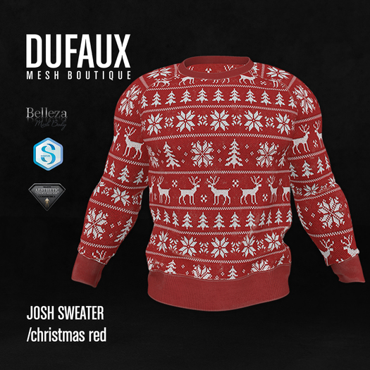 DUFAUX - josh sweater - christmasred